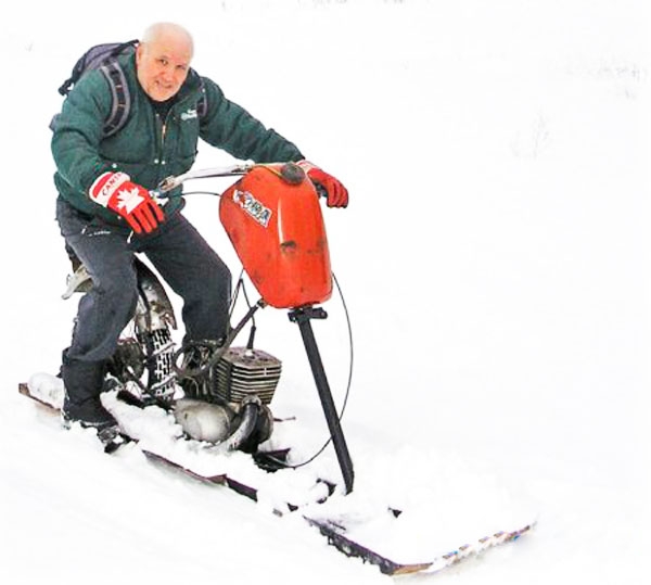 Снегоход из мотоцикла своими руками: фото, описание