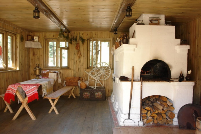 Примеры оформления деревянных домов внутри