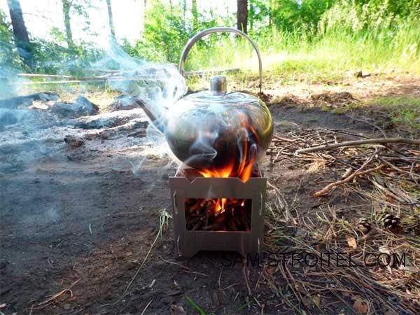 Походная печка щепочница своими руками (10 фото)
