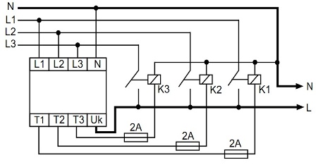 
          АВР для однофазной сети и переключатель фаз PF-451