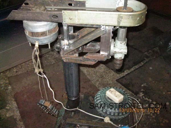 Сверлильный станок своими руками из двигателя от стиральной машины